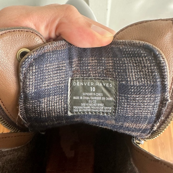 Denver Hayes Bathurst Boots - Insulated Lace Up Style Wide fit Boots - Chestnut - Picture 4 of 4